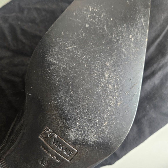 Vintage Versace Men\'s Black Leather Dress Shoes main image 8